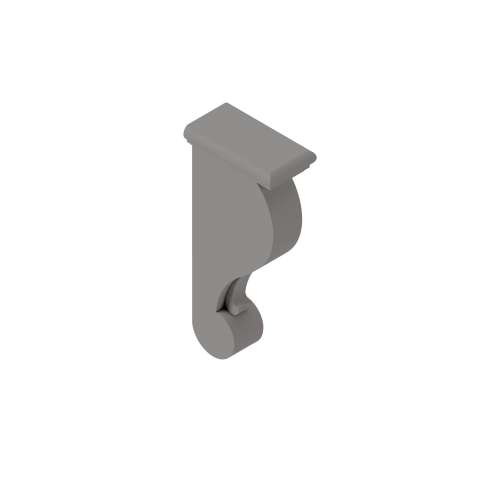 SMCBT-LG Framington 3-in x 6-in x 13-in Traditional Corbel, Light Grey