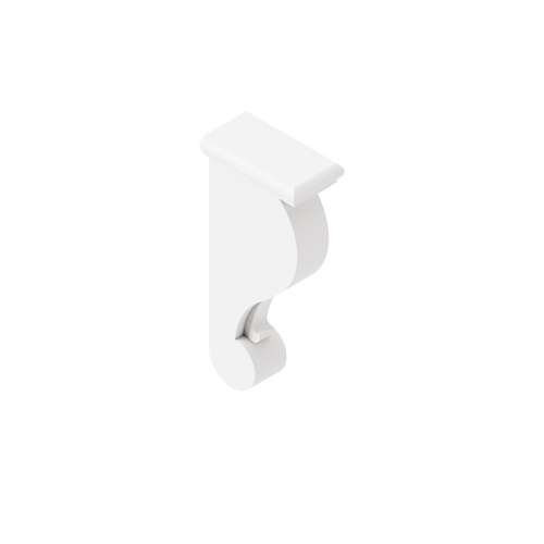 SMCBT-WH Framington 3-in x 6-in x 13-in Traditional Corbel, White