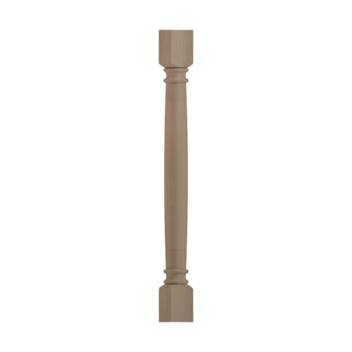 SMCLDL-TW Framington 3-in x 3-in x 35-in Classic Decorative Leg, Tan Wood