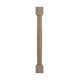 SMCLDL-TW Framington 3-in x 3-in x 35-in Classic Decorative Leg, Tan Wood