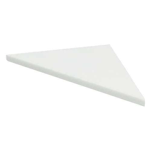 SMCS88PR-01 8-in x 8-in x 1-in Solid Surface Corner Shelf (Set of 2), White