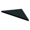 SMCS88PR-09 8-in x 8-in x 1-in Solid Surface Corner Shelf (Set of 2), Black