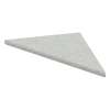 SMCS88PR-39 8-in x 8-in x 1-in Solid Surface Corner Shelf (Set of 2), Grey