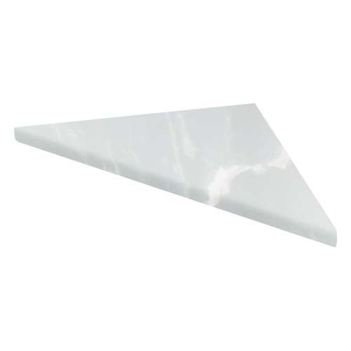 SMCS88PR-50 8-in x 8-in x 1-in Solid Surface Corner Shelf (Set of 2), Moonstone