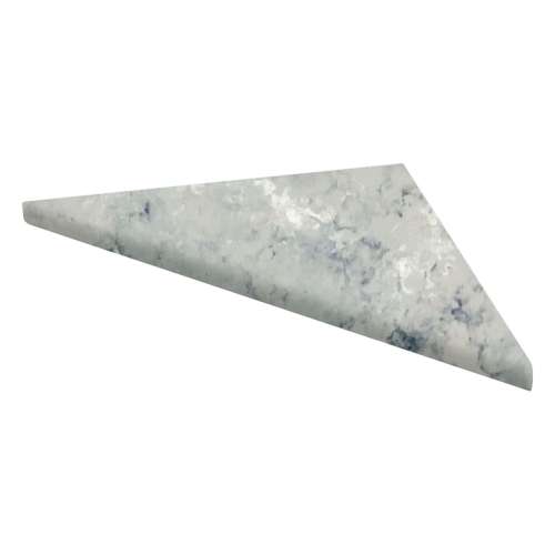 SMCS88PR-74 8-in x 8-in x 1-in Solid Surface Corner Shelf (Set of 2), Castle Grey