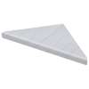 SMCS99SS-71 9-in x 9-in x 1-in Solid Surface Corner Shelf/Footrest With Stainless Steel Dowel Pins, Sedimentary