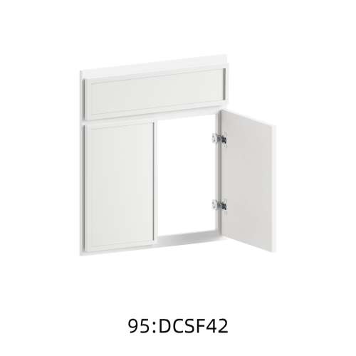 SMDCSF42-FR02-WH Framington 26-in x 1-in x 30-in Latitude Diagonal Corner Sink Base Cabinet Front, White