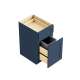SMBWB15-RTA-FR01-NB Framington 15-in x 24-in x 35-in Ready To Assemble Remington Single Trash Can Pull-Out Base Cabinet, Navy Blue