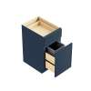 SMBWB15-ASM-FR02-NB Framington 15-in x 24-in x 35-in Assembled Latitude Single Trash Can Pull-Out Base Cabinet, Navy Blue