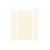 SMSWK363672-32 Silhouette 36-in x 36-in x 72-in Glue to Wall 3-Piece Shower Wall Kit, Cameo/Biscuit