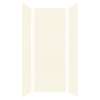 SMSWK363696-32 Silhouette 36-in x 36-in x 96-in Glue to Wall 3-Piece Shower Wall Kit, Cameo/Biscuit