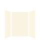 SMSWK484872-32 Silhouette 48-in x 48-in x 72-in Glue to Wall 3-Piece Shower Wall Kit, Cameo/Biscuit