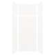 SMSWKX36367224-31 Silhouette 36-in x 36-in x 72/24-in Glue to Wall 6-Piece Transition Shower Wall Kit, White