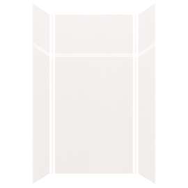 Silhouette 48-in x 36-in x 72/24-in Glue to Wall 3-Piece Transition Shower Wall Kit