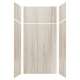 SMSWKX48367224-43 Silhouette 48-in x 36-in x 72/24-in Glue to Wall 6-Piece Transition Shower Wall Kit, Jupiter Stone