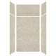SMSWKX48367224-44 Silhouette 48-in x 36-in x 72/24-in Glue to Wall 6-Piece Transition Shower Wall Kit, Tundra