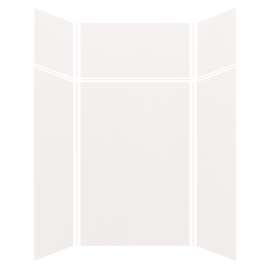 Silhouette 48-in x 48-in x 72/24-in Glue to Wall 3-Piece Transition Shower Wall Kit