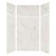 SMSWKX48487224-41 Silhouette 48-in x 48-in x 72/24-in Glue to Wall 6-Piece Transition Shower Wall Kit, Pearl Stone