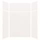 SMSWKX60487224-31 Silhouette 60-in x 48-in x 72/24-in Glue to Wall 6-Piece Transition Shower Wall Kit, White