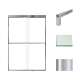 SMFBPT487008C-T-PC Franklin 47-in x 70-in By-Pass Shower Door With 5/16-in Clear Glass And Tyler Handles, Polished Chrome