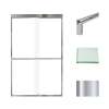 SMFBPT487608C-T-PC Franklin 47-in x 76-in By-Pass Shower Door With 5/16-in Clear Glass And Tyler Handles, Polished Chrome