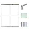 SMFBPT607608C-T-PC Franklin 59-in x 76-in By-Pass Shower Door With 5/16-in Clear Glass And Tyler Handles, Polished Chrome