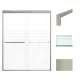 SMFBPT607608F-T-BS Franklin 59-in x 76-in By-Pass Shower Door With 5/16-in Frost Glass And Tyler Handles, Brushed Stainless