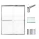 SMFBPT607608F-T-PC Franklin 59-in x 76-in By-Pass Shower Door With 5/16-in Frost Glass And Tyler Handles, Polished Chrome