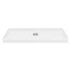 SMFL6036C-31 60-in x 36-in Linear Single Threshold Shower Base With Center Drain, White