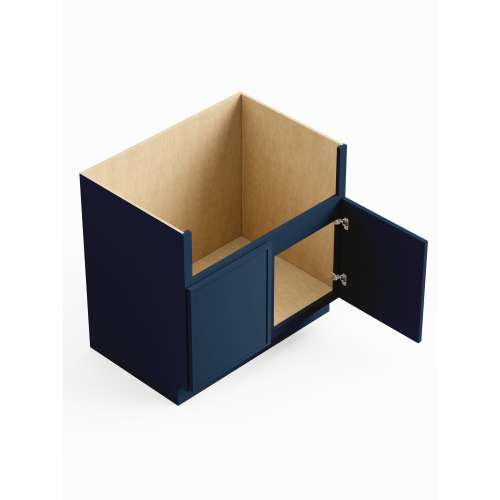 SMFSB30-RTA-FR02-NB Framington 30-in x 24-in x 35-in Ready To Assemble Latitude Farm Sink Base Cabinet, Navy Blue