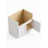 SMFSB30-RTA-FR01-WH Framington 30-in x 24-in x 35-in Ready To Assemble Remington Farm Sink Base Cabinet, White