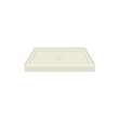SMFSL3636C-01 36-in x 36-in Cast Solid Surface Low Profile Shower Base With Concealed Center Drain, Cameo