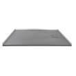 SMFZSR6336-40 Trimslate 63-in x 36-in Zero Threshold Tub Replacement Shower Base with End Drain, Dark Grey
