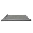 SMFZSDT5140C-40 Trimslate 51-in x 40-in Shower Base with Adjustable Double Threshold and Center Drain, Dark Grey