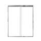 SMFBPT606608C-PC Franklin 59-in x 66-in By-Pass Bathtub Door With 5/16-in Clear Glass, Polished Chrome