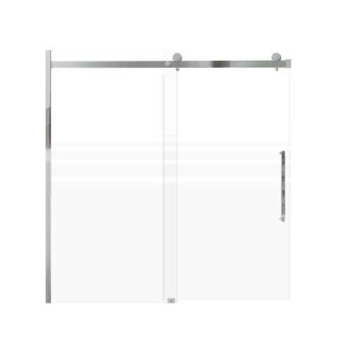 SMMBDT606008F-R-PC-RD Milan 60-in x 60-in Barn Bathtub Door Opening Right Side With 5/16-in Pattern Frost Glass And Royston Double-Sided Handles, Polished Chrome