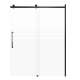 SMMBDT607608F-L-MB-JD Milan 60-in x 76-in Barn Shower Door Opening Left Side With 5/16-in Pattern Frost Glass And Juliette Double-Sided Handles, Matte Black