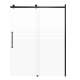 SMMBDT607608F-L-MB-SD Milan 60-in x 76-in Barn Shower Door Opening Left Side With 5/16-in Pattern Frost Glass And Sampson Double-Sided Handles, Matte Black