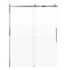 SMMBDT607608F-R-PC-CD Milan 60-in x 76-in Barn Shower Door Opening Right Side With 5/16-in Pattern Frost Glass And Contour Double-Sided Handles, Polished Chrome