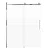 SMMBDT607608F-R-PC-RD Milan 60-in x 76-in Barn Shower Door Opening Right Side With 5/16-in Pattern Frost Glass And Royston Double-Sided Handles, Polished Chrome