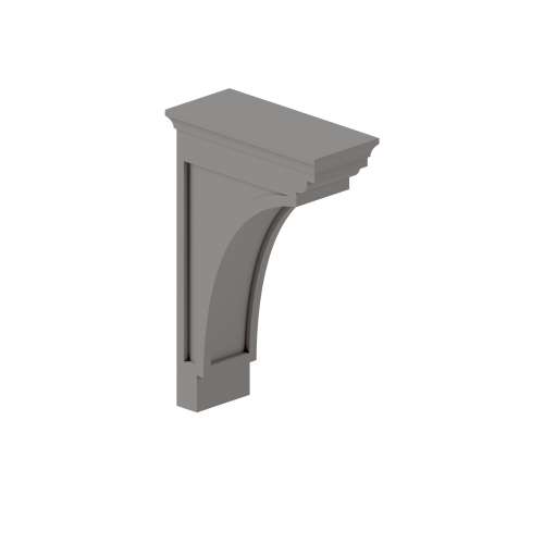 SMMCB-LG Framington 4-in x 9-in x 12-in Modern Corbel, Light Grey