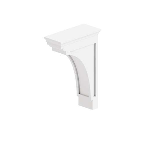 SMMCB-WH Framington 4-in x 9-in x 12-in Modern Corbel, White