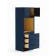 SMO338424-ASM-FR02-NB Framington 33-in x 24-in x 84-in Assembled Latitude Tall Oven Cabinet, Navy Blue