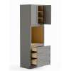 SMO339624-RTA-FR01-LG Framington 33-in x 24-in x 96-in Ready To Assemble Remington Tall Oven Cabinet, Light Grey