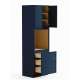SMO309624-RTA-FR02-NB Framington 30-in x 24-in x 96-in Ready To Assemble Latitude Tall Oven Cabinet, Navy Blue