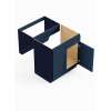 SMSB30-ADA-RTA-FR01-NB Framington 30-in x 24-in x 33-in Ready To Assemble Remington ADA Sink Base Cabinet, Navy Blue