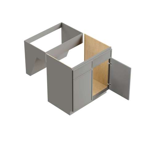 SMSB36-ADA-ASM-FR02-LG Framington 36-in x 24-in x 33-in Assembled Latitude ADA Sink Base Cabinet, Light Grey