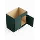 SMSB36-RTA-FR02-GR Framington 36-in x 24-in x 35-in Ready To Assemble Latitude Double Door Double Drawer Front Sink Base Cabinet, Green
