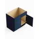 SMSB36-RTA-FR02-NB Framington 36-in x 24-in x 35-in Ready To Assemble Latitude Double Door Double Drawer Front Sink Base Cabinet, Navy Blue
