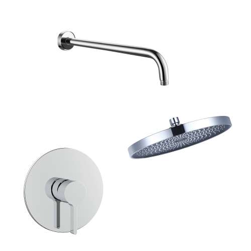 SMAPRK1610-1-PC Astra Single Function Round ADA Pressure Balance Shower Set, Polished Chrome